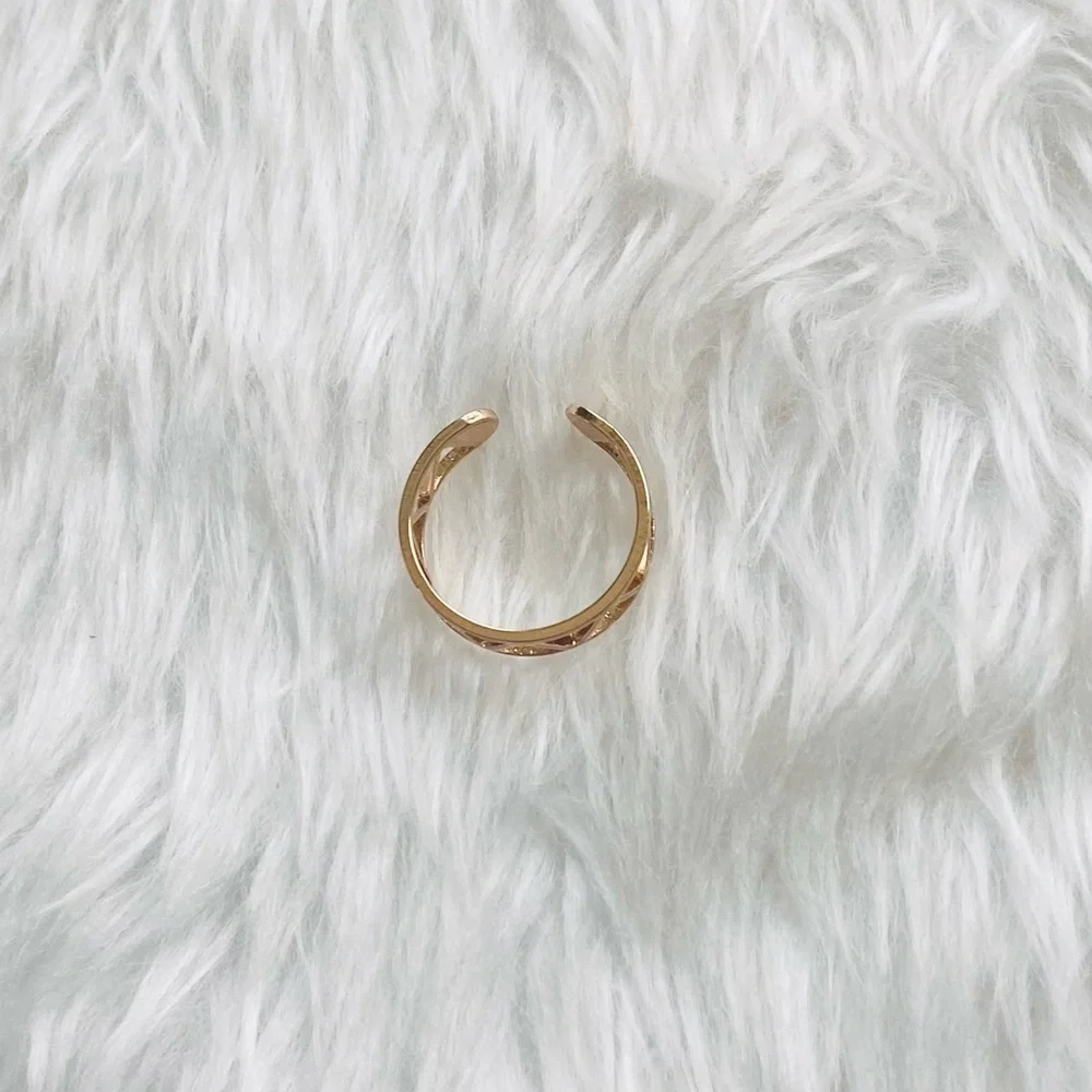 Love Triangle Gold Ring